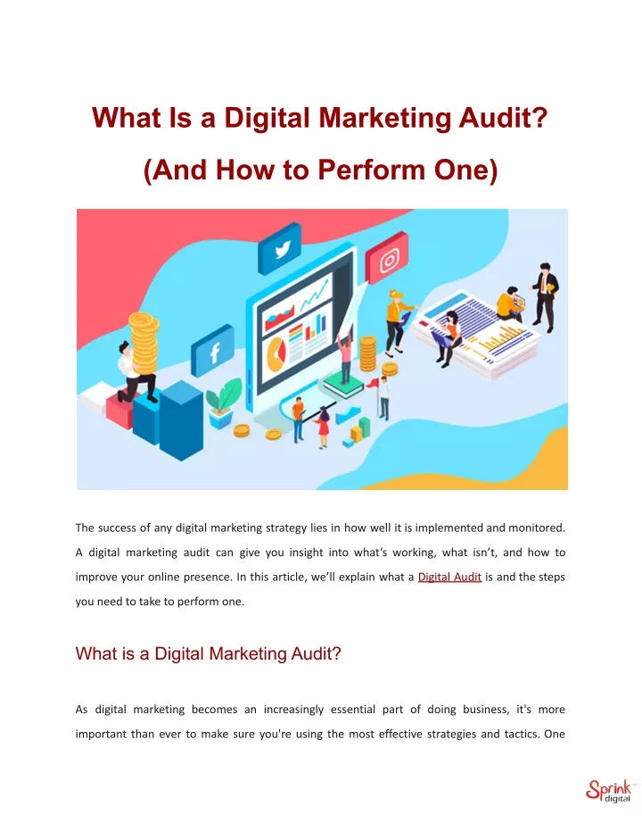 what is a digital marketing audit