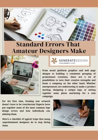 standard errors that amateur designers make