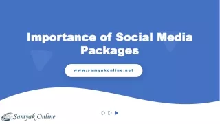 Importance of Social Media Packages