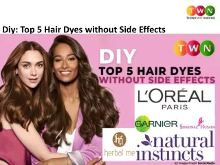 Diy: Top 5 Hair Dyes without Side Effects