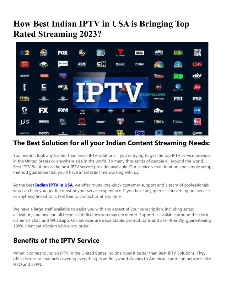 how best indian iptv in usa is bringing top rated