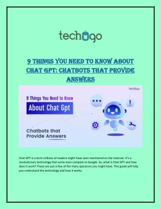 9 things you need to know about 9 things you need