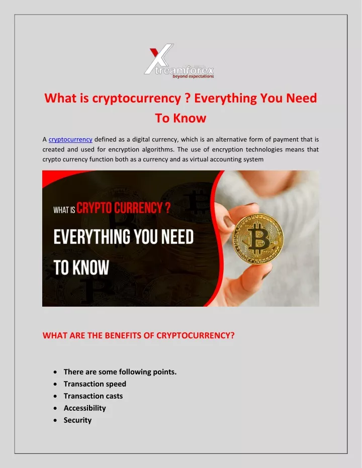 what is cryptocurrency everything you need to know