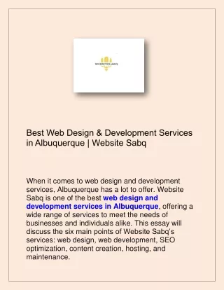 Website Designers Albuquerque