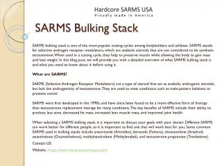 sarms bulking stack