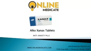 Online Alko Xanax Tablets | online medicate