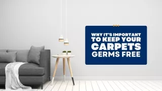 Why It’s Important To Keep Your Carpets Germs Free