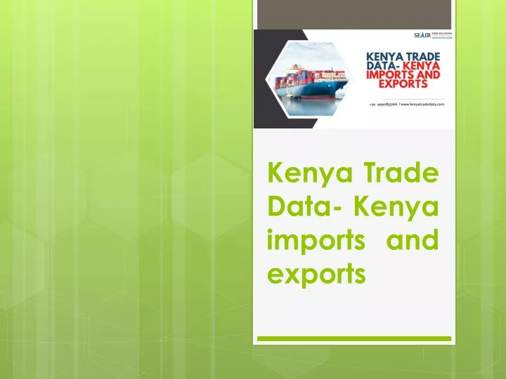 kenya trade data kenya imports and exports