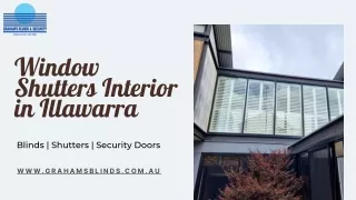 Window Shutters Interior in Illawarra | Graham's Blinds