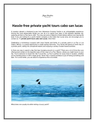 Hassle-free private yacht tours cabo san lucas (1)