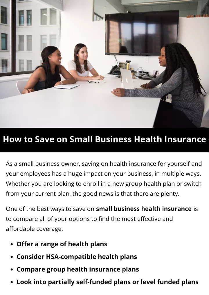 PPT - How to Save on Small Business Health Insurance PowerPoint