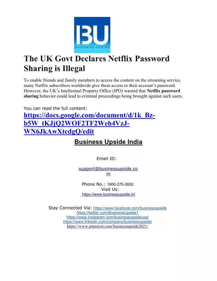 the uk govt declares netflix password sharing
