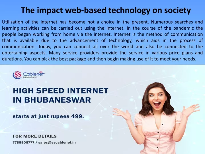 the impact web based technology on society