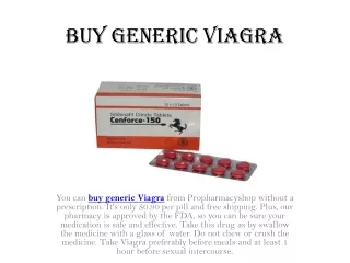 Buy Generic Viagra