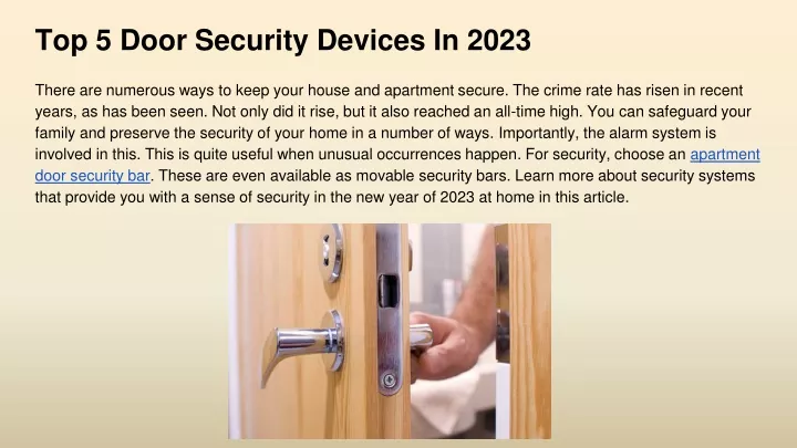 top 5 door security devices in 2023