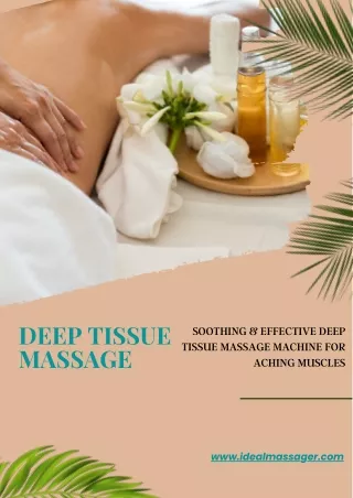 Get the relief you deserve with our deep tissue massage machine
