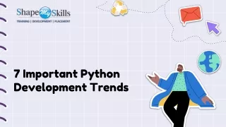 7 important python development trends