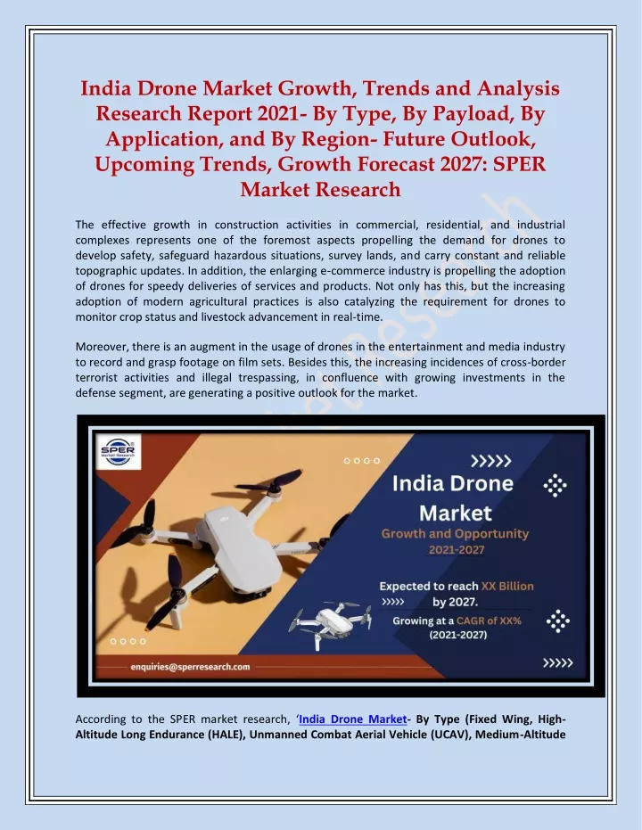 india drone market growth trends and analysis