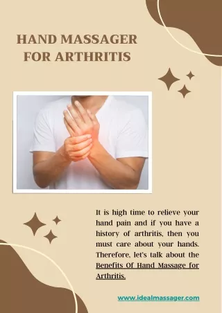 Hand Massager For Arthritis