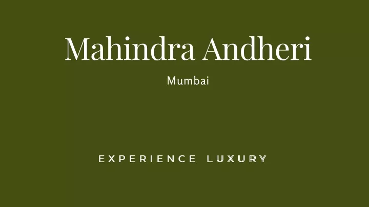 mahindra andheri