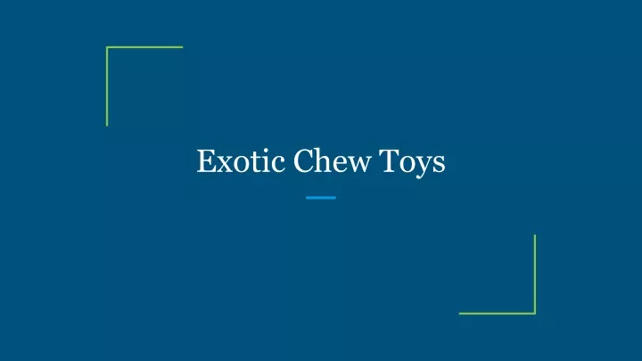 exotic chew toys