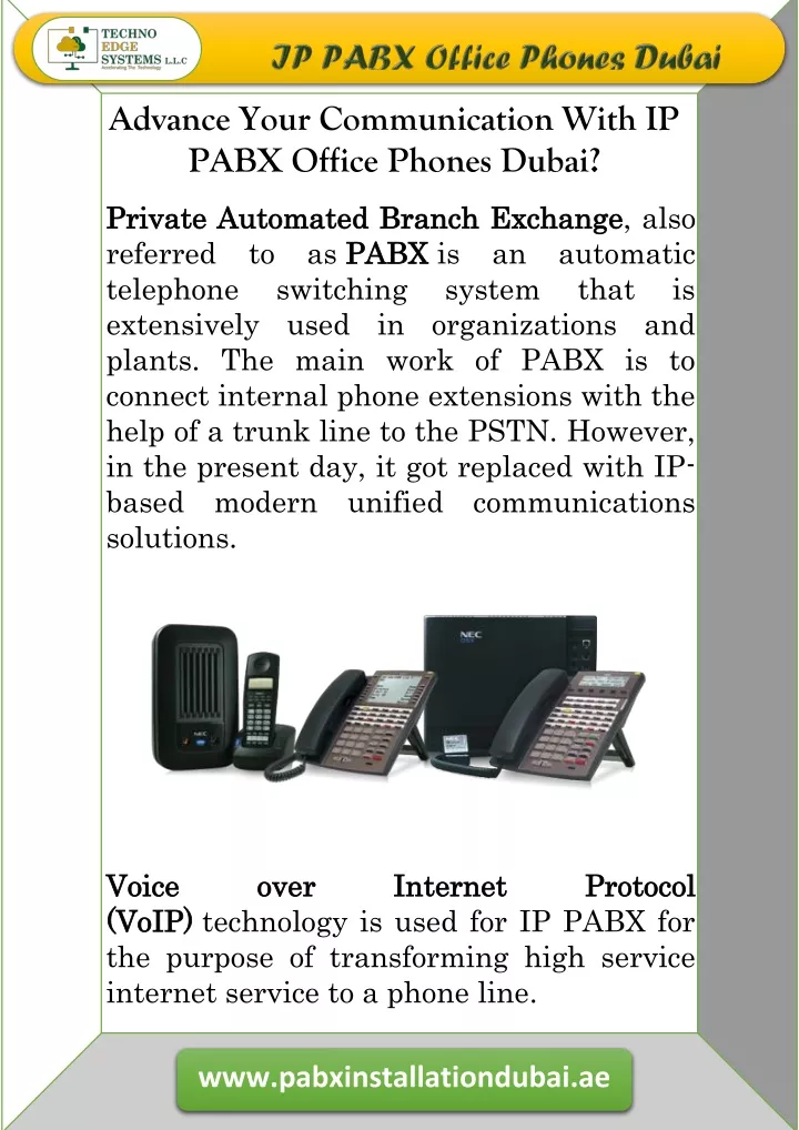 advance your communication with ip pabx office