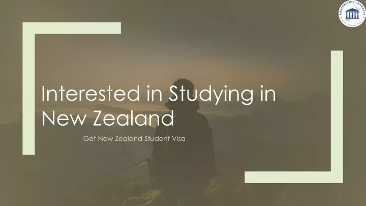 interested in studying in new z ealand