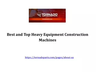 Top Heavy Equipment Construction Machines