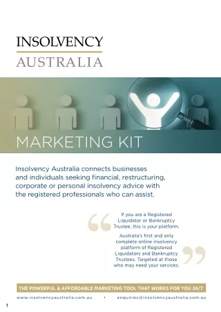 Insolvency Australia Marketing Kit