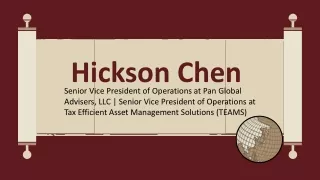 hickson chen senior vice president of operations