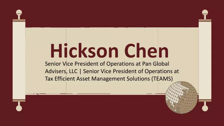 hickson chen senior vice president of operations