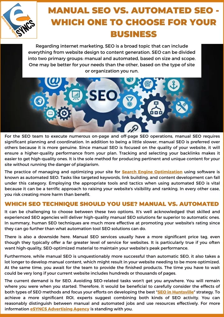 manual seo vs automated seo which one to choose
