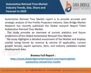 automotive retread tires market industry trends