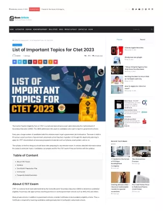 Important Topics for CTET 2023- Physics Wallah