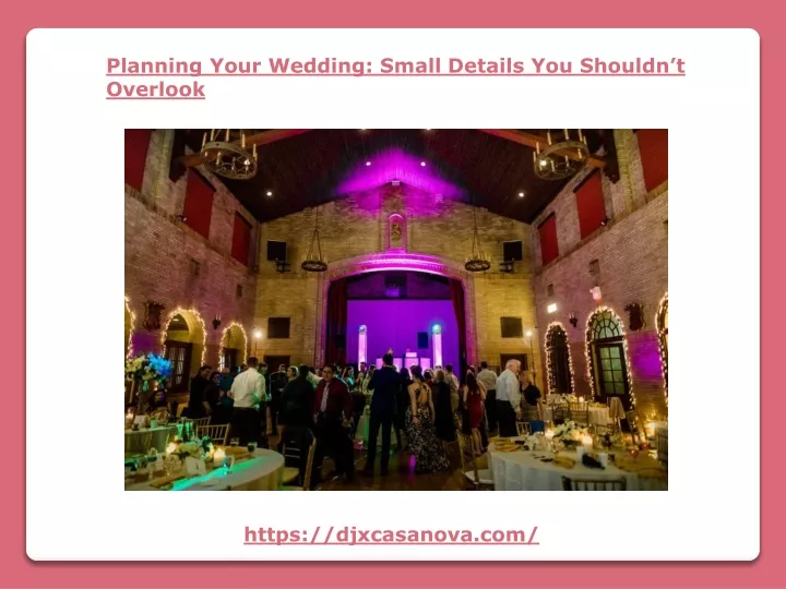 planning your wedding small details you shouldn