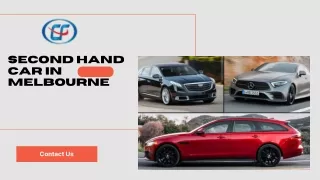 Find the Second hand car in Melbourne - Eazyfastcarsales