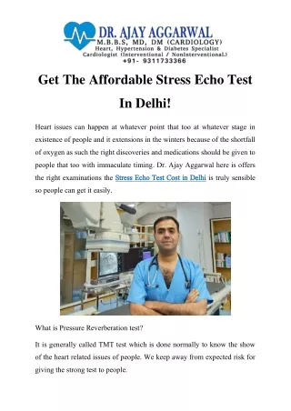get the affordable stress echo test