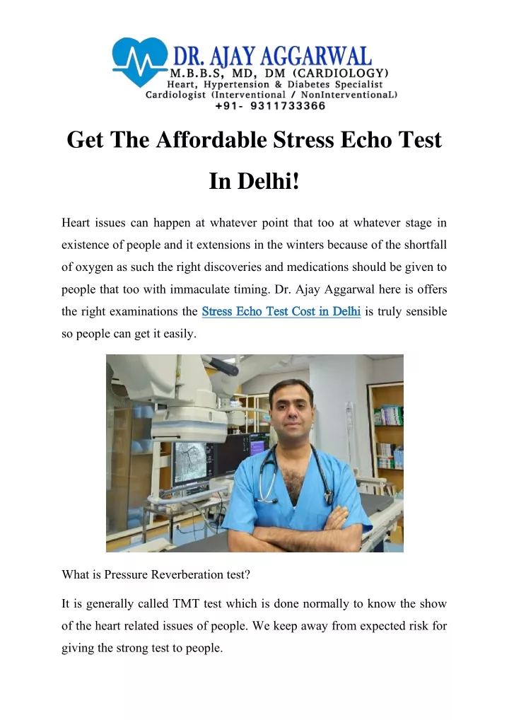 get the affordable stress echo test