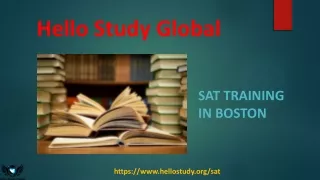 SAT Training in Boston- Hello Study Global