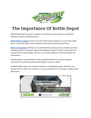 the bottle depot