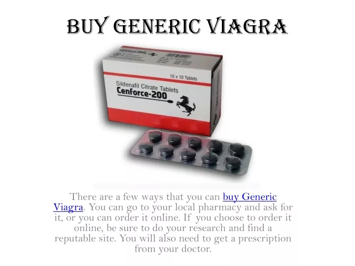 buy generic viagra