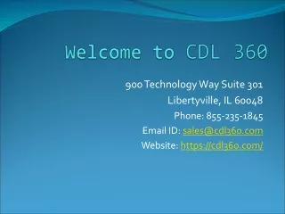 CDL 360 - Trucking Compliance Experts