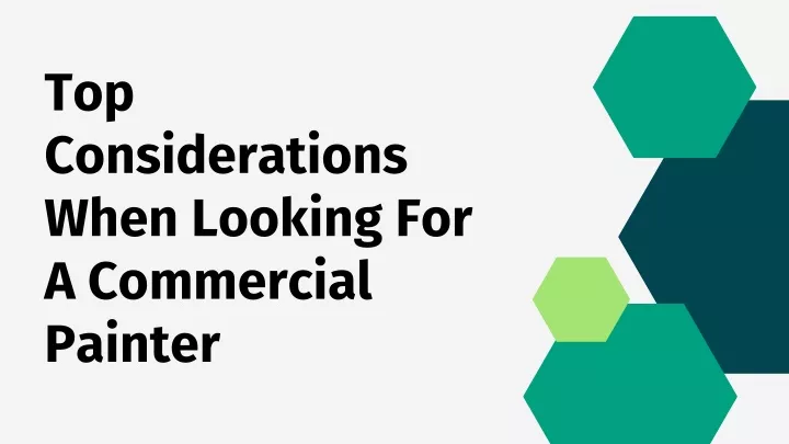 top considerations when looking for a commercial