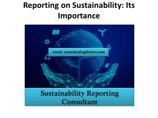 reporting on sustainability its importance