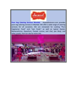 Pure Veg Catering Services Mumbai  Aaswadcaterers.com  Aaswadcaterers.com