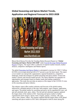 global seasoning and spices market trends