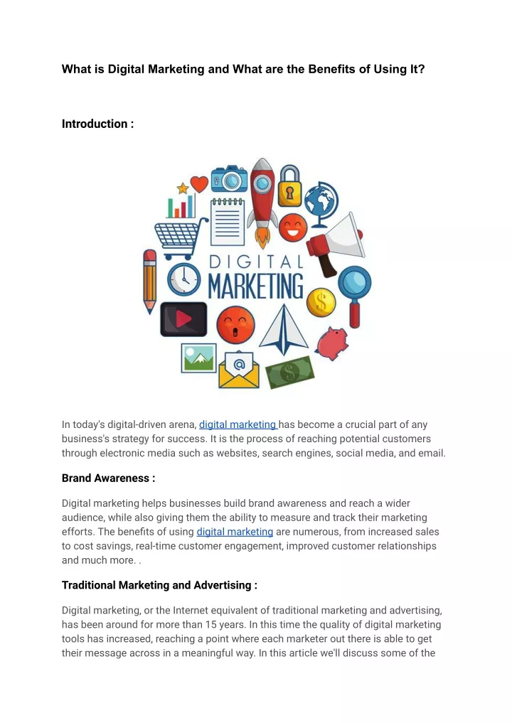 what is digital marketing and what