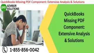 quickbooks missing pdf component extensive analysis solutions
