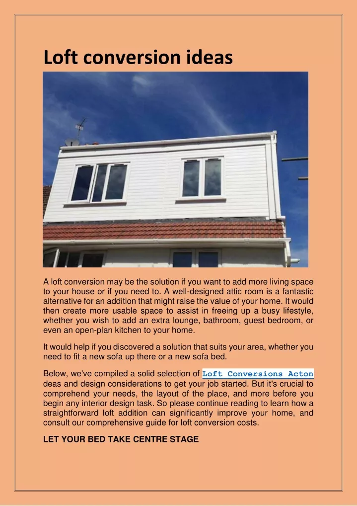 loft conversion ideas