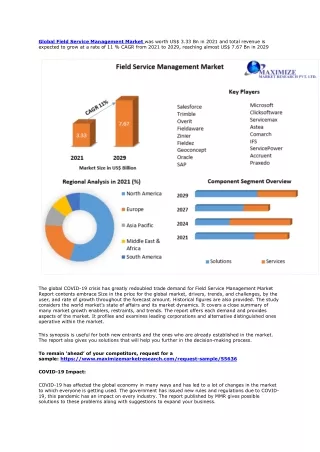 global field service management market was worth